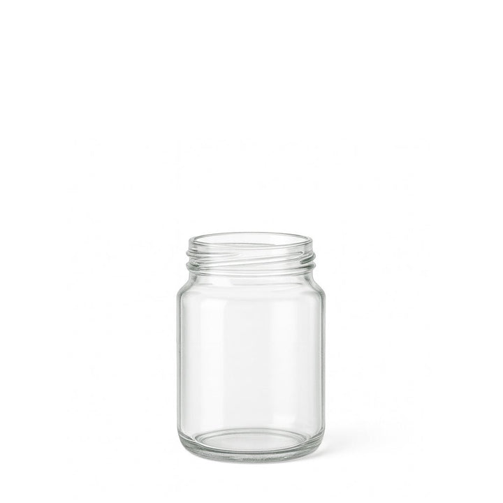 190ml Clear Glass Round Jar - Glass - Food Glass - Coloured Bottles