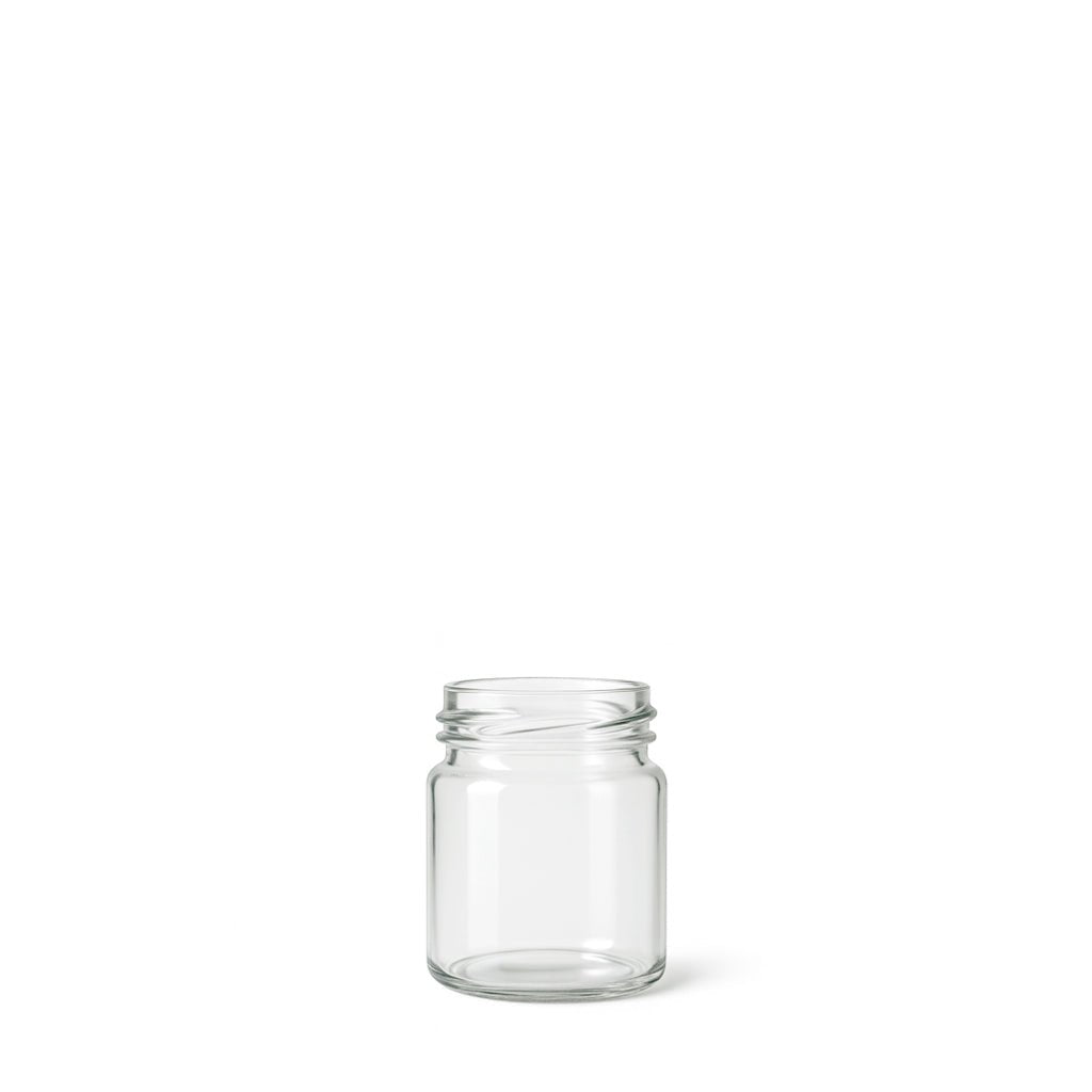 40ml Clear Glass Round Jar - Glass - Food Glass - Coloured Bottles