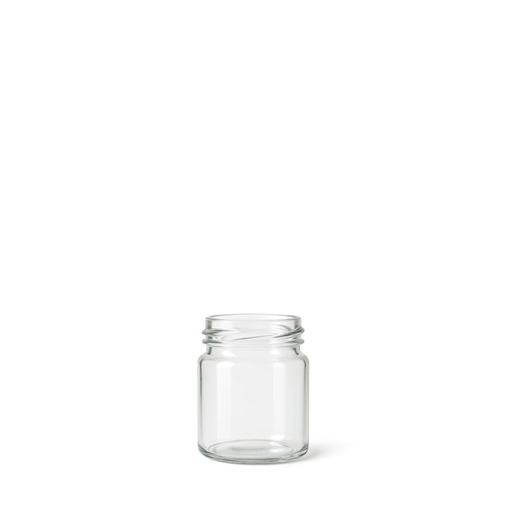 40ml Clear Glass Round Jar - Glass - Food Glass - Coloured Bottles