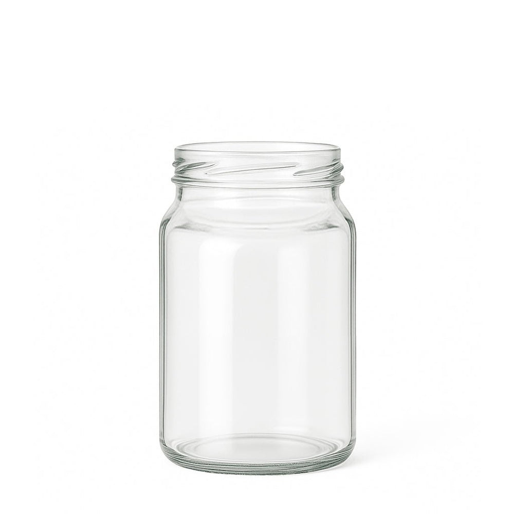 375ml Clear Glass Round Jar - Glass - Food Glass - Coloured Bottles