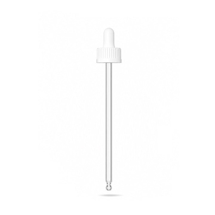 GL18, 102mm White Pipette (Short) - Caps - Pipettes - Coloured Bottles