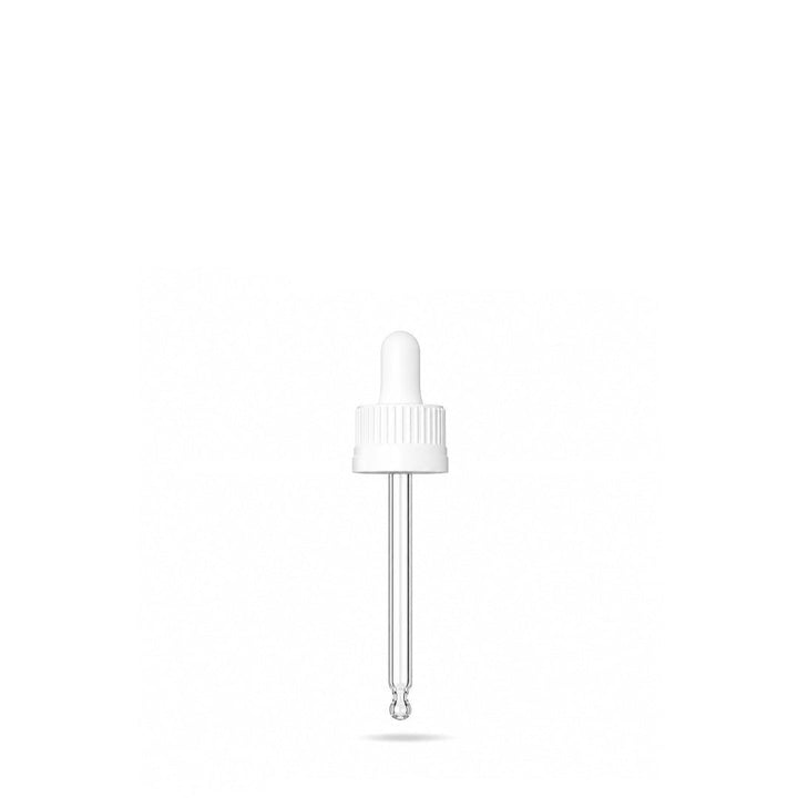 GL18, 59mm White Pipette T/E - Caps - Pipettes - Coloured Bottles
