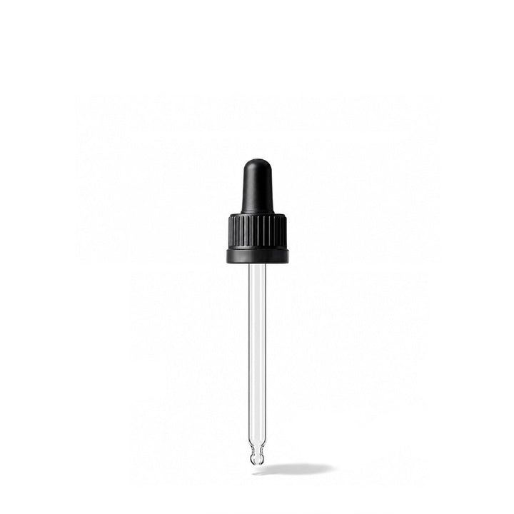GL18, 77mm Black Pipette T/E (Coloured 30ml Dropper Bottles Only) - Caps - Pipettes - Coloured Bottles