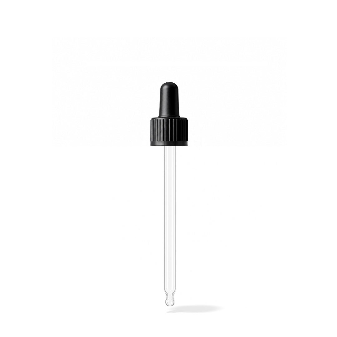 GL18, 89mm Black Pipette - Caps - Pipettes - Coloured Bottles