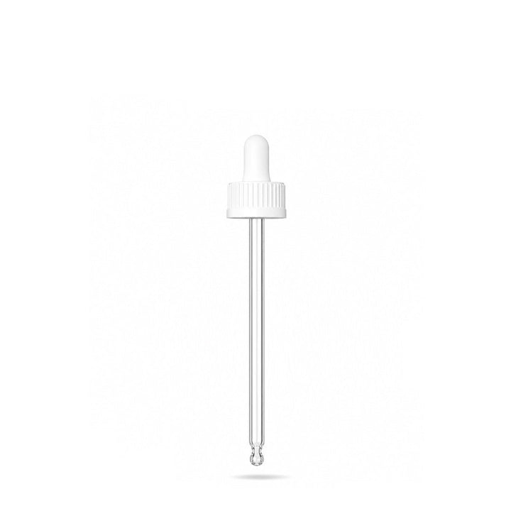 GL18, 89mm White Pipette - Caps - Pipettes - Coloured Bottles