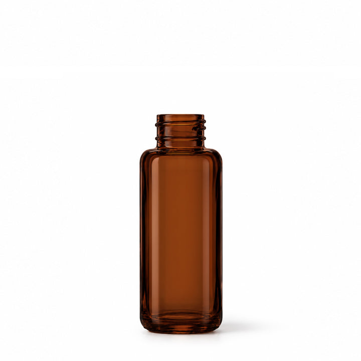 50ml Amber Glass Derma Square Bottle (24R3)