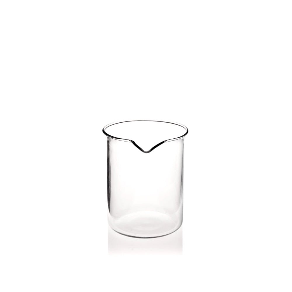 150ml Clear Candle Glass Low Form Beaker Vessel with spout - Caps - Candle Lids - Coloured Bottles