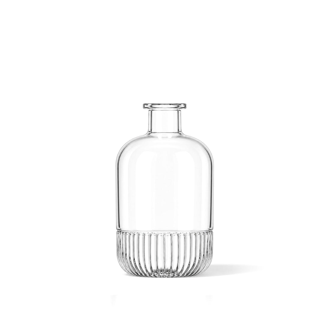 100ml Clear Glass Round Manila Diffuser Bottle (Cork Neck) - Glass - Diffuser Glass - Coloured Bottles
