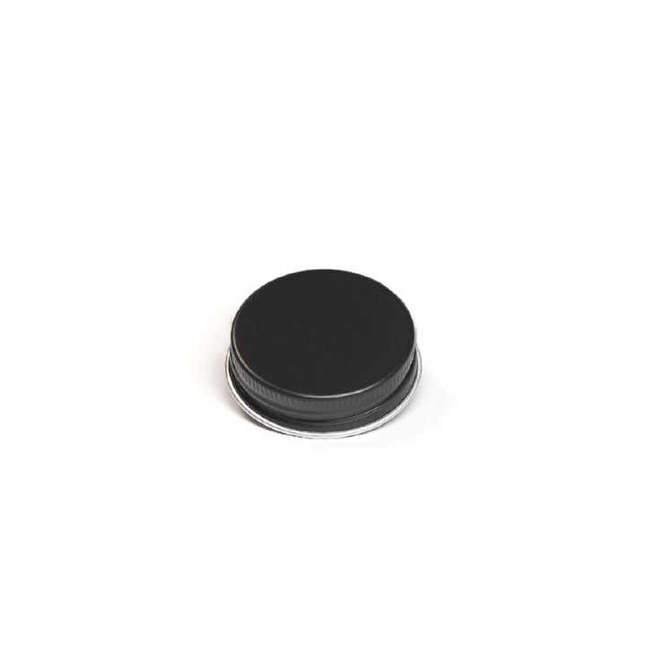 38R3 Matt Black Aluminium Lid - Caps - Candle Lids - Coloured Bottles