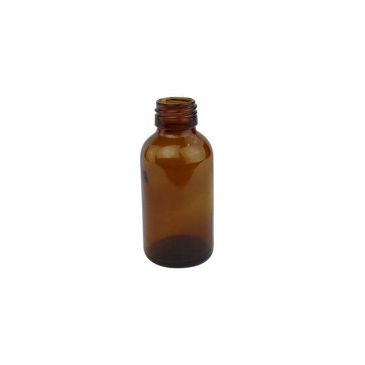100ml Amber Glass Boston Round Bottle - Glass - Medical Glass - Coloured Bottles