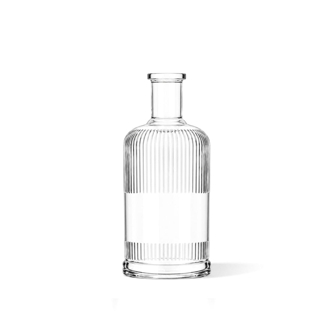 100ml Clear Glass Round Origin Lines Diffuser Bottle (Cork Neck) - Glass - Diffuser Glass - Coloured Bottles