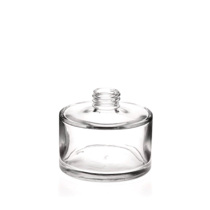 200ml Squat Round Diffuser Bottle (Screw Neck) - Glass - Diffuser Glass - Coloured Bottles