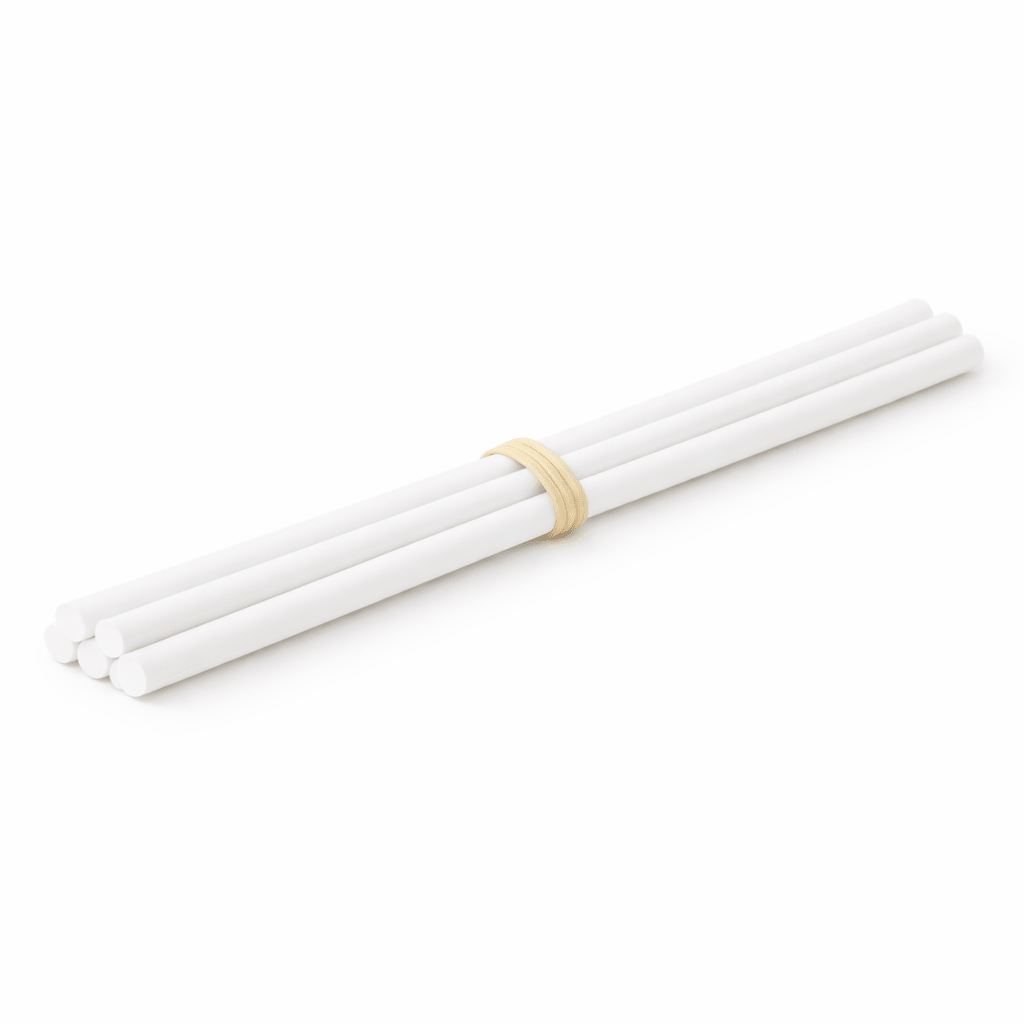 White Synthetic Diffuser Reeds (200mm x 4mm) Pack of 5 - Caps - Diffuser Caps - Coloured Bottles